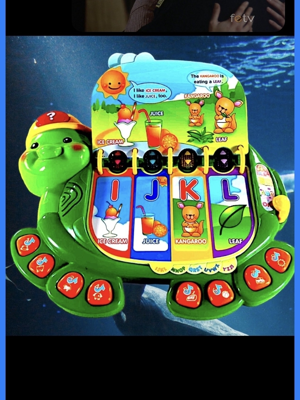 Interactive Green Turtle ABC Learning Toy with Music